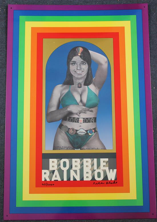 Peter Blake (1932-) Bobbie Rainbow 26 x 17.25in., unframed